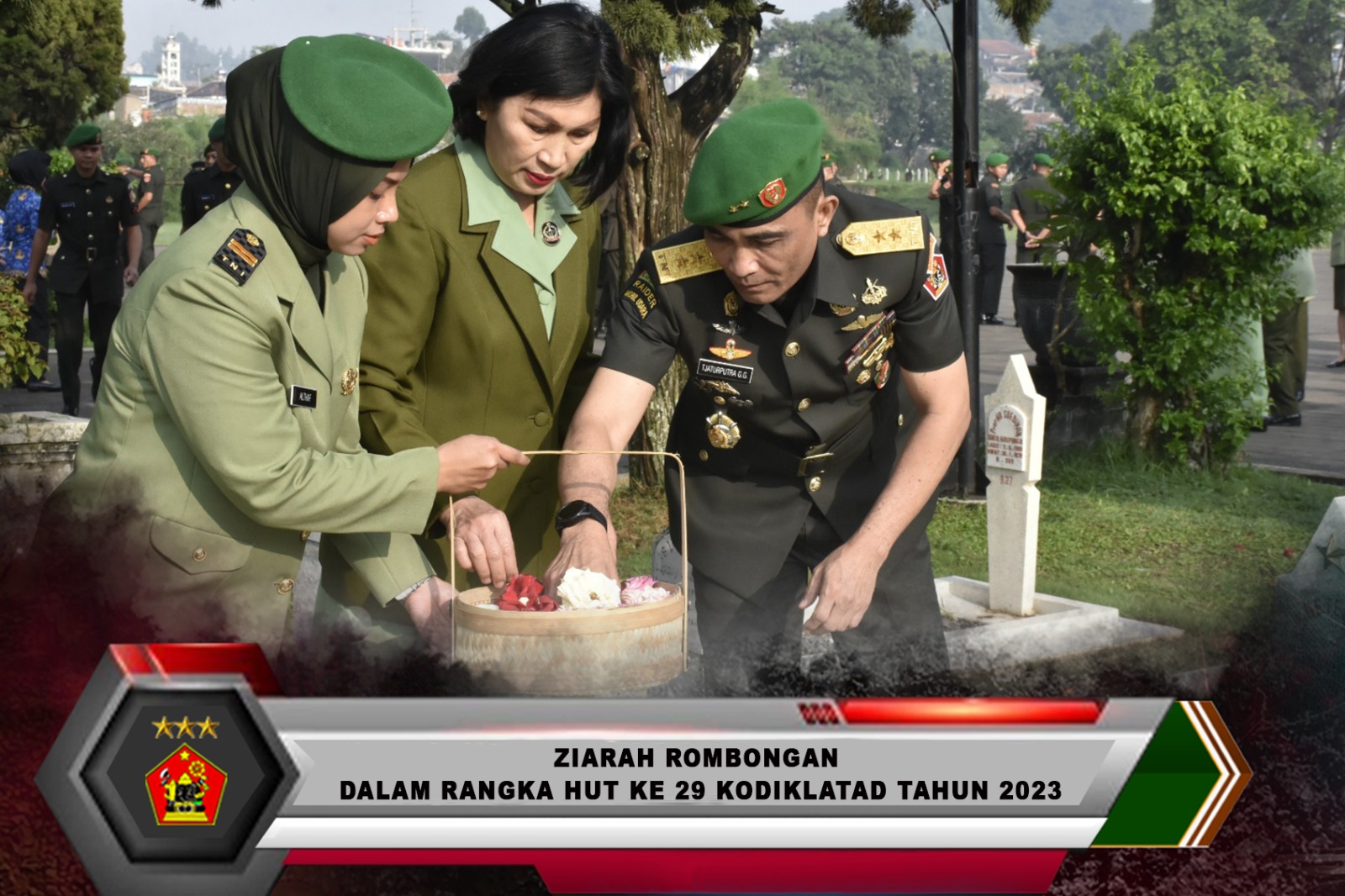 ZIARAH ROMBONGAN DALAM RANGKA HUT KE 29 KODIKLATAD TAHUN 2023