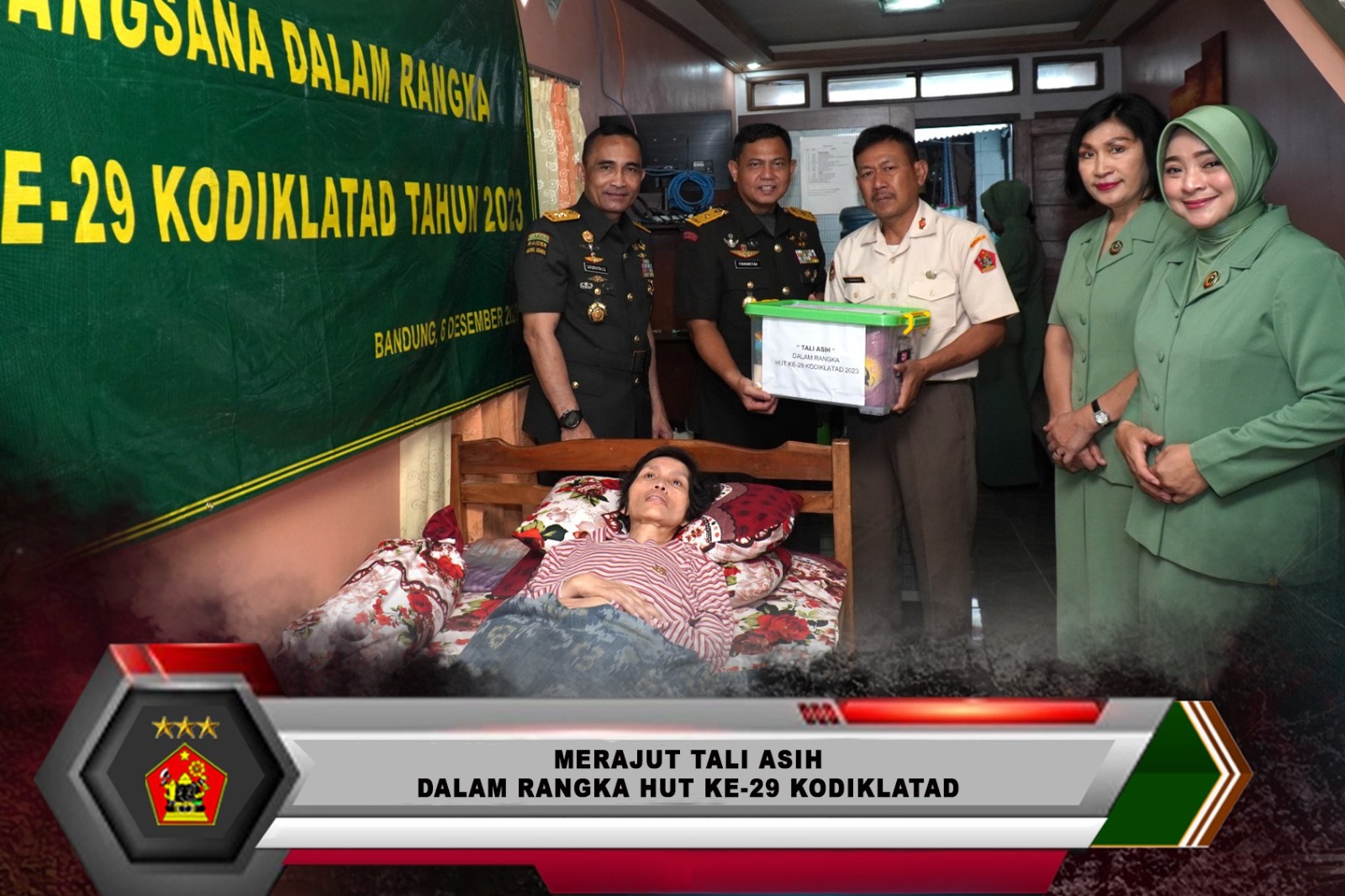 MERAJUT TALI ASIH DALAM RANGKA HUT KE 29 KODIKLATAD