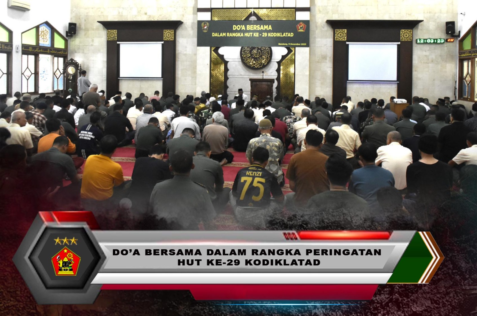 DOA BERSAMA DALAM RANGKA PERINGATAN HUT KE 29 KODIKLATAD