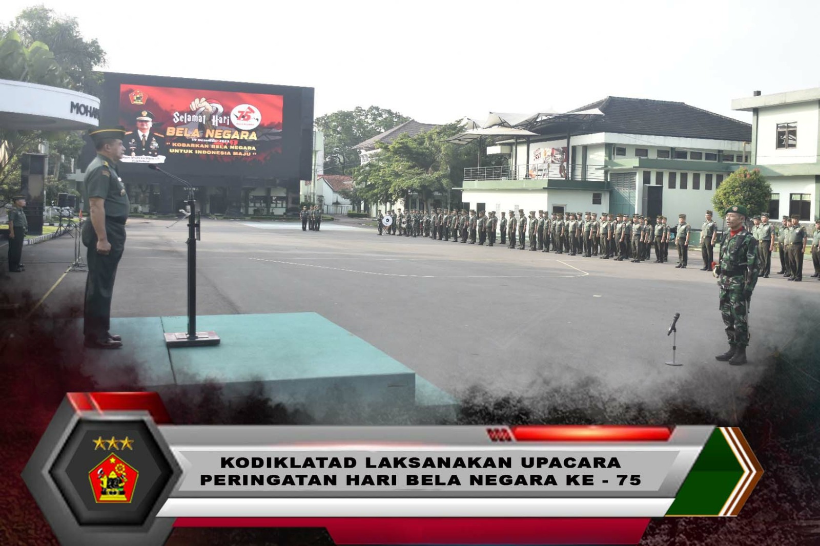 KODIKLATAD LAKSANAKAN UPACARA PERINGATAN HARI BELA NEGARA KE 75