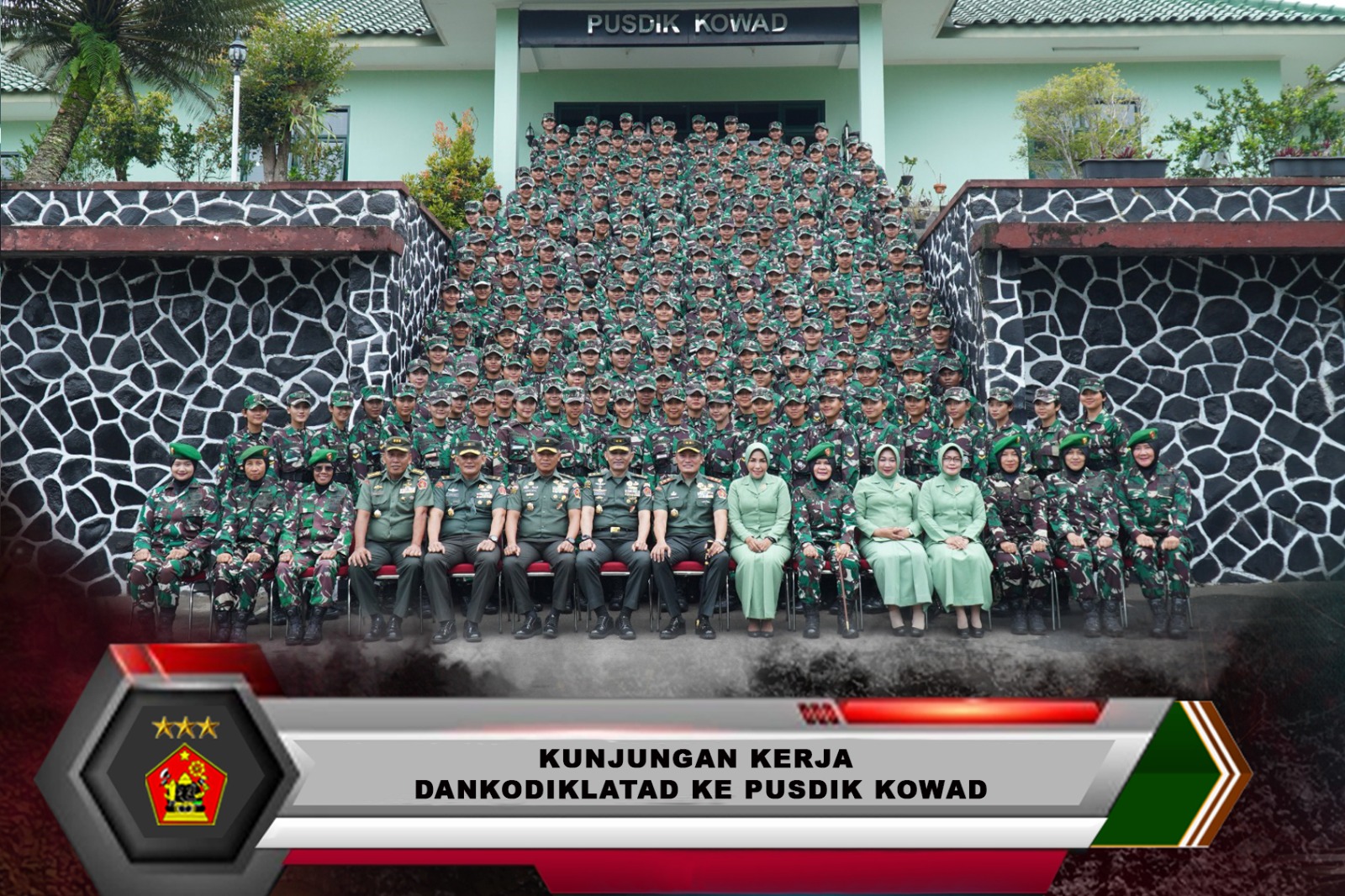 KUNJUNGAN KERJA DANKODIKLATAD DI PUSDIK KOWAD