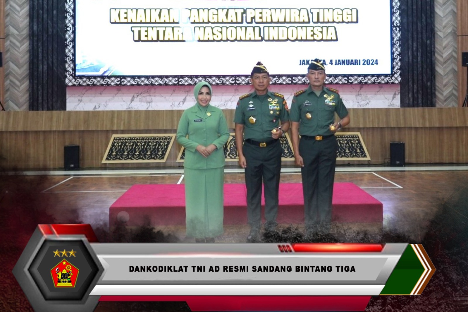 DANKODIKLATAD RESMI SANDANG BINTANG TIGA