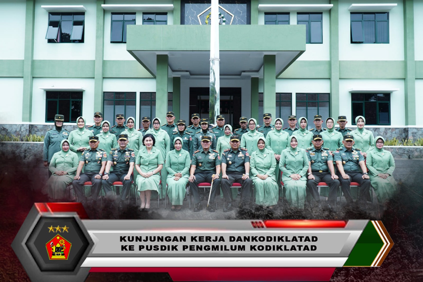 KUNJUNGAN KERJA DANKODIKLATAD KE PUSDIKPENGMILUM KODIKLATAD