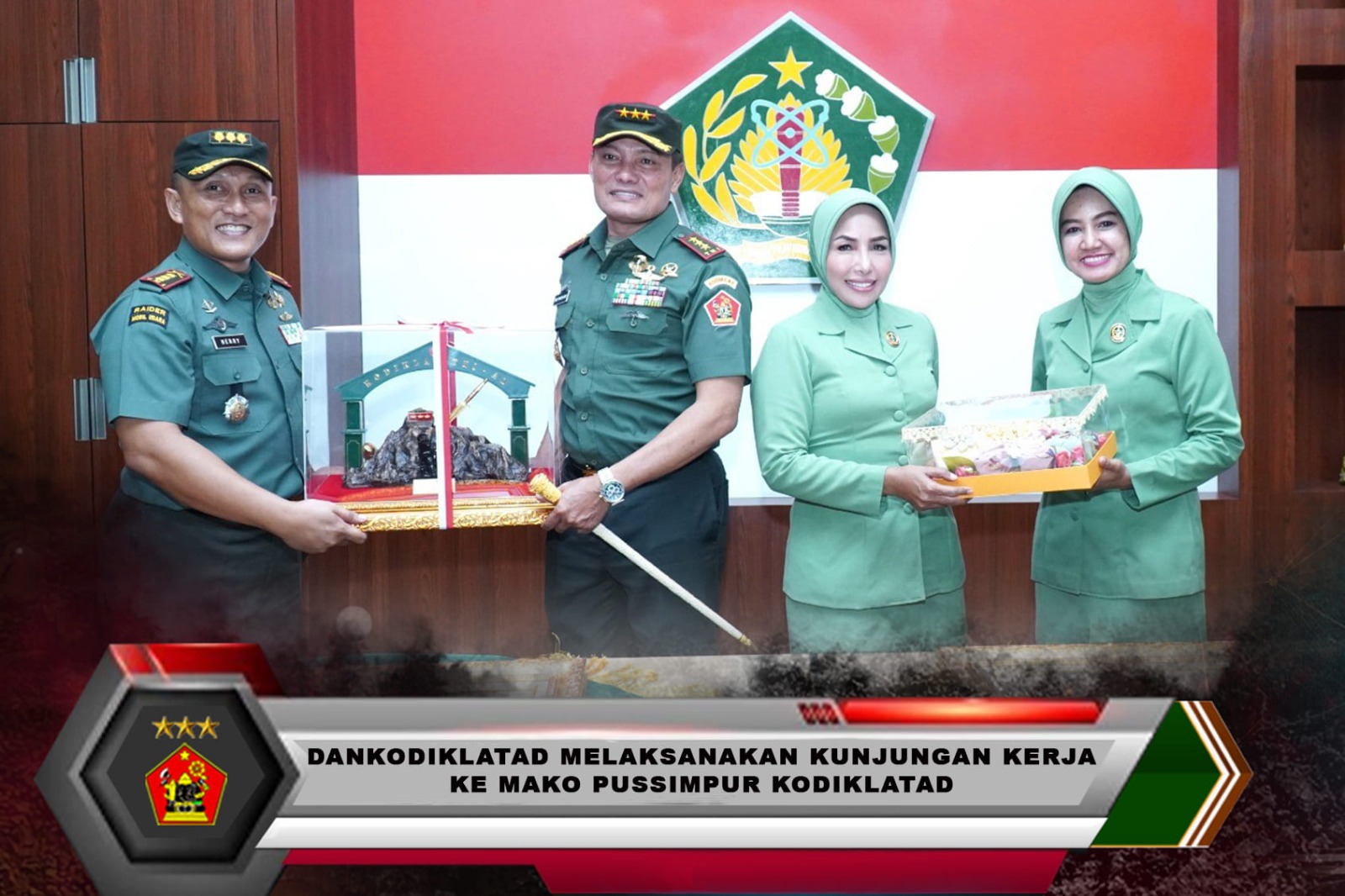 Dankodiklatad Melaksanakan Kunjungan Kerja ke Mako Pussimpur Kodiklatad