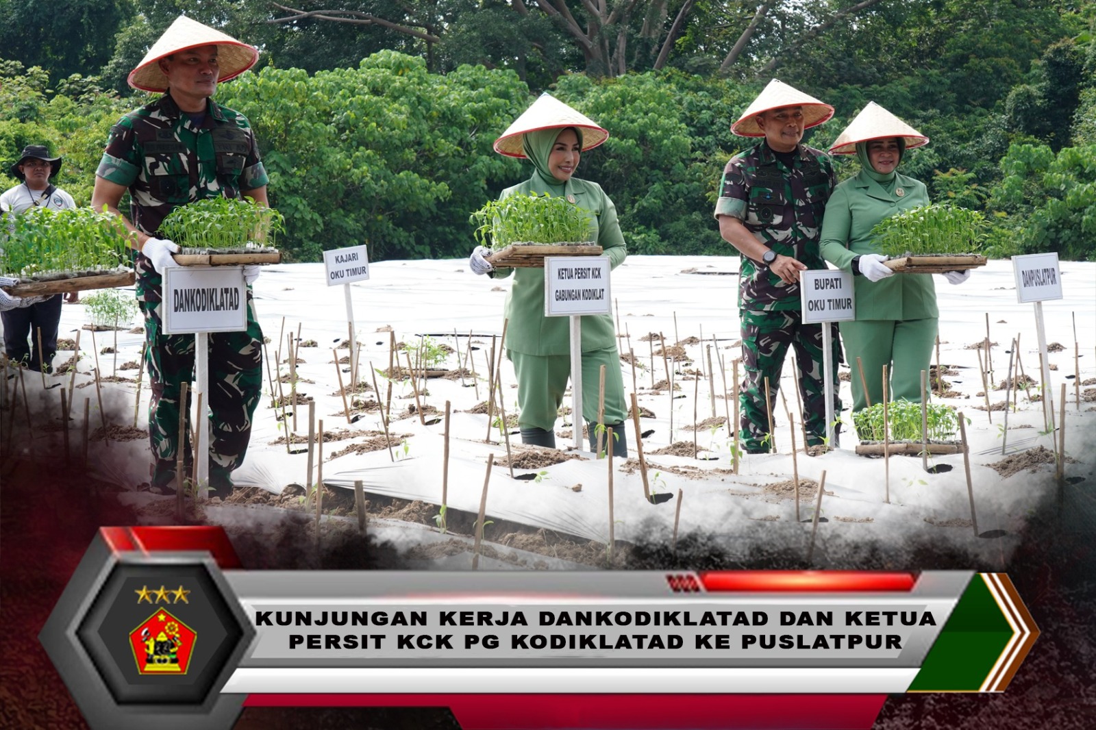 Kunjungan Kerja Dankodiklatad dan Ketua Persit KCK PG Kodiklatad ke Puslatpur