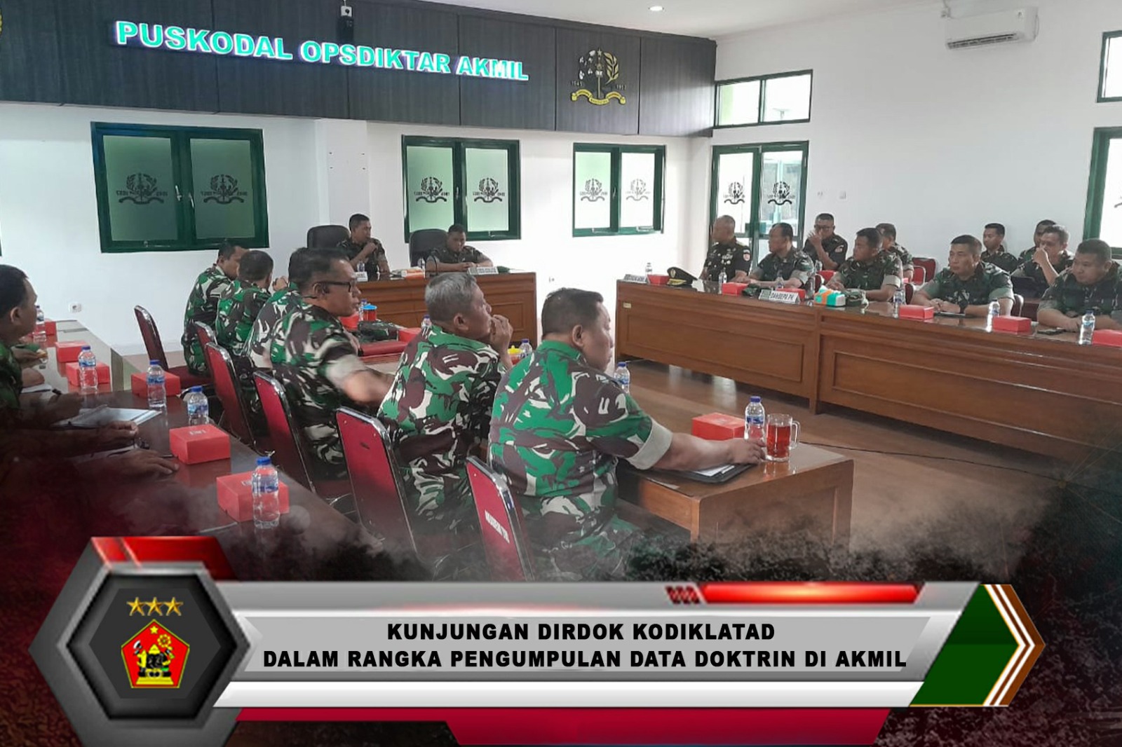 KUNJUNGAN DIRDOK KODIKLATAD DALAM RANGKA PENGUMPULAN DATA DOKTRIN DI AKMIL