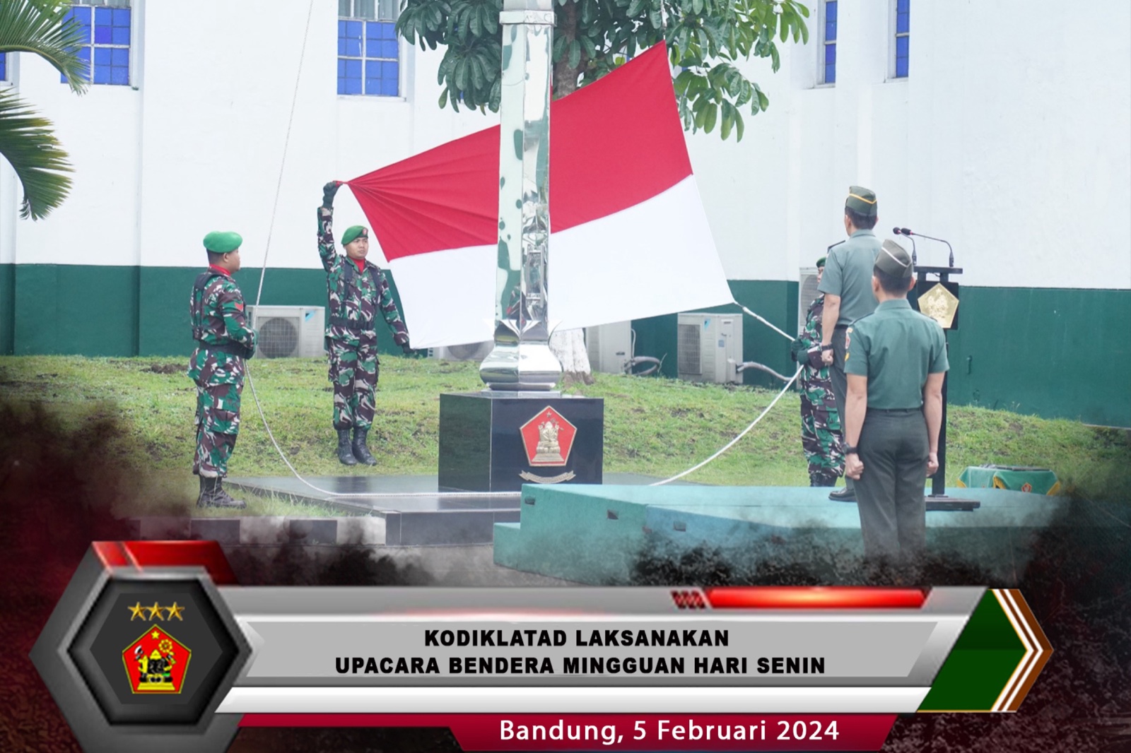 KODIKLATAD LAKSANAKAN UPACARA BENDERA MINGGUAN HARI SENIN