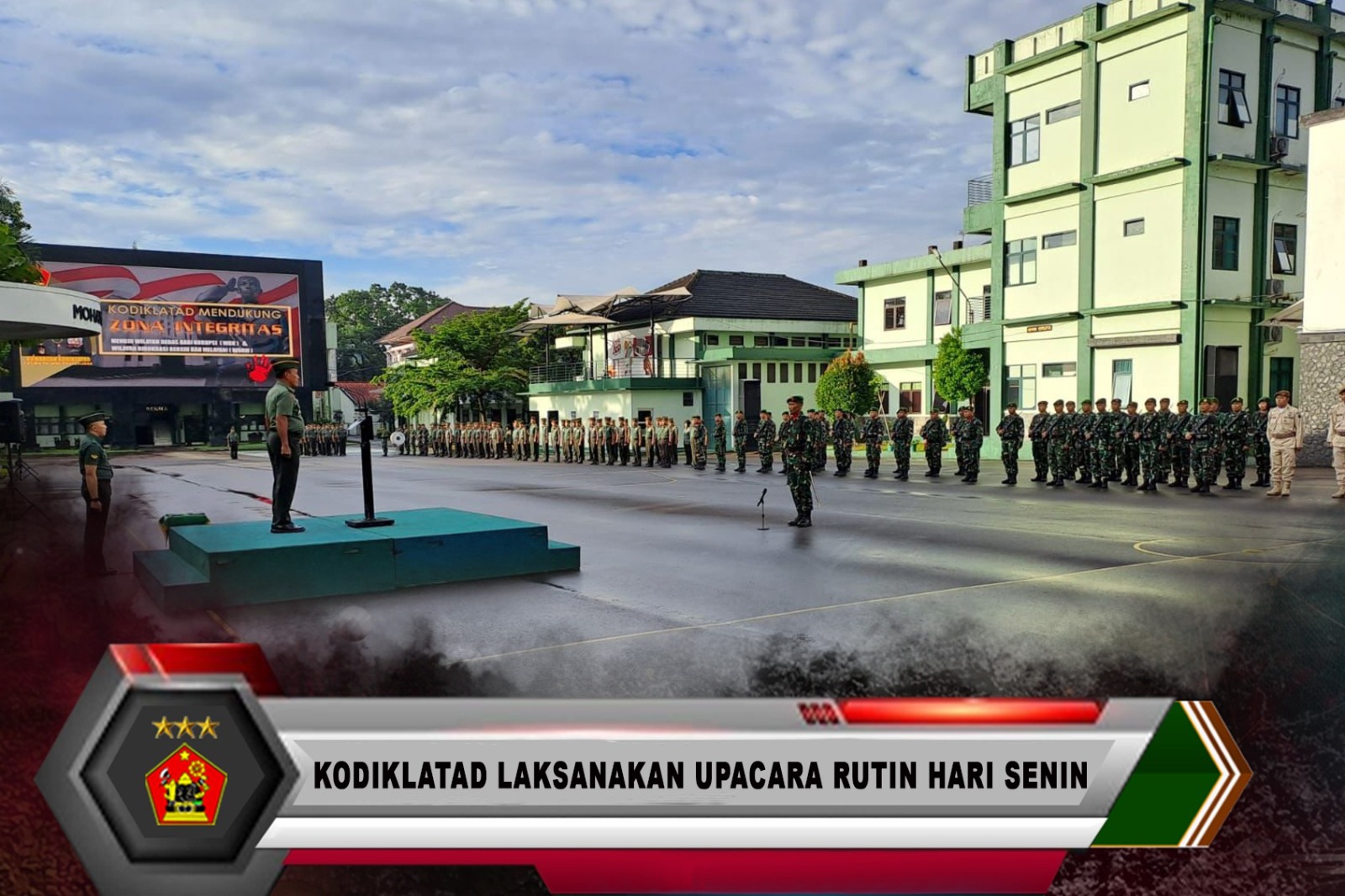 KODIKLATAD LAKSANAKAN UPACARA RUTIN HARI SENIN