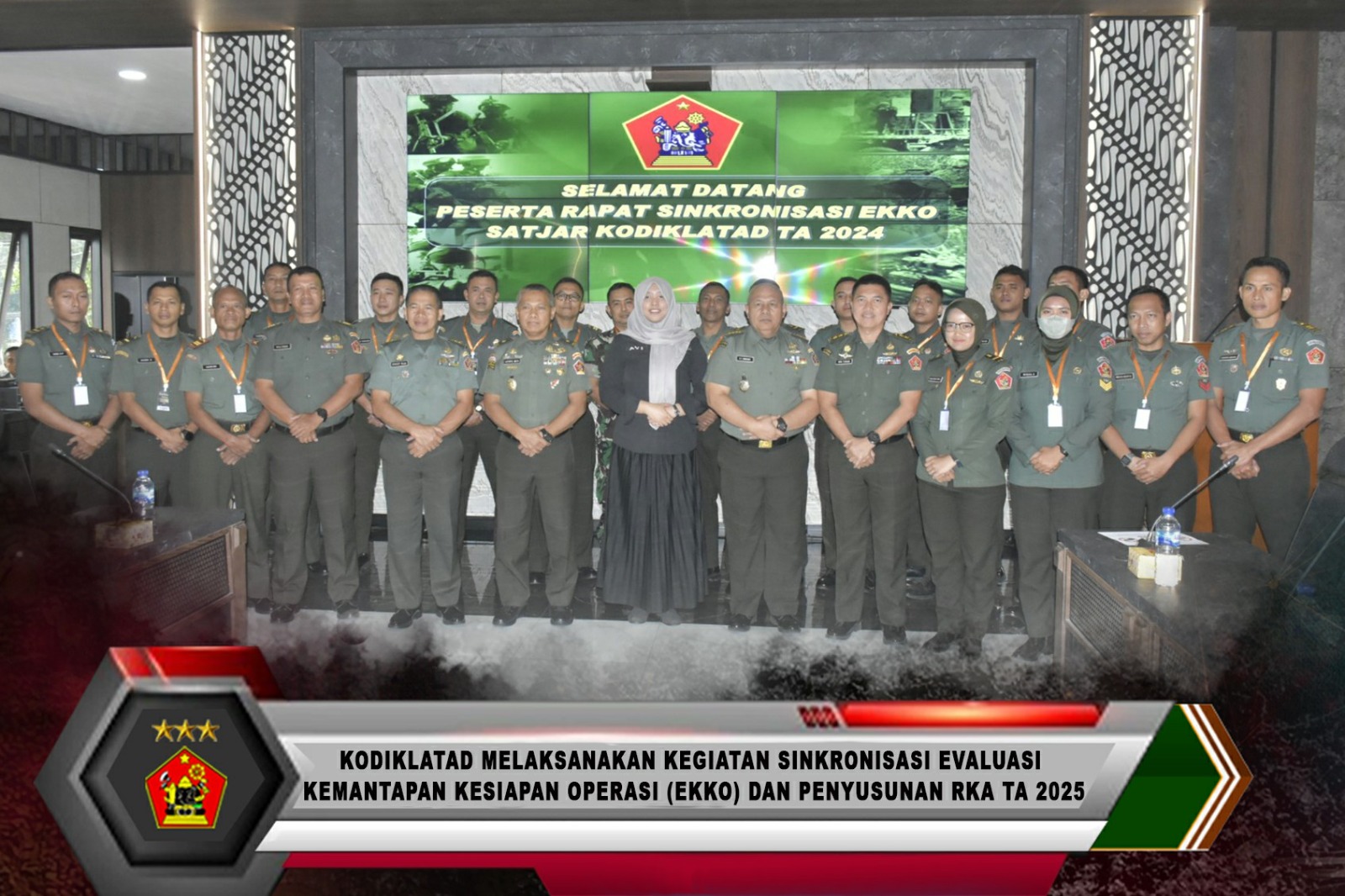 KODIKLATAD MELAKSANAKAN KEGIATAN SINKRONISASI EVALUASI KEMANTAPAN KESIAPAN OPERASI (EKKO) DAN PENYUSUNAN RKA TA 2025